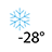 Funcţionare garantată până la -28 C