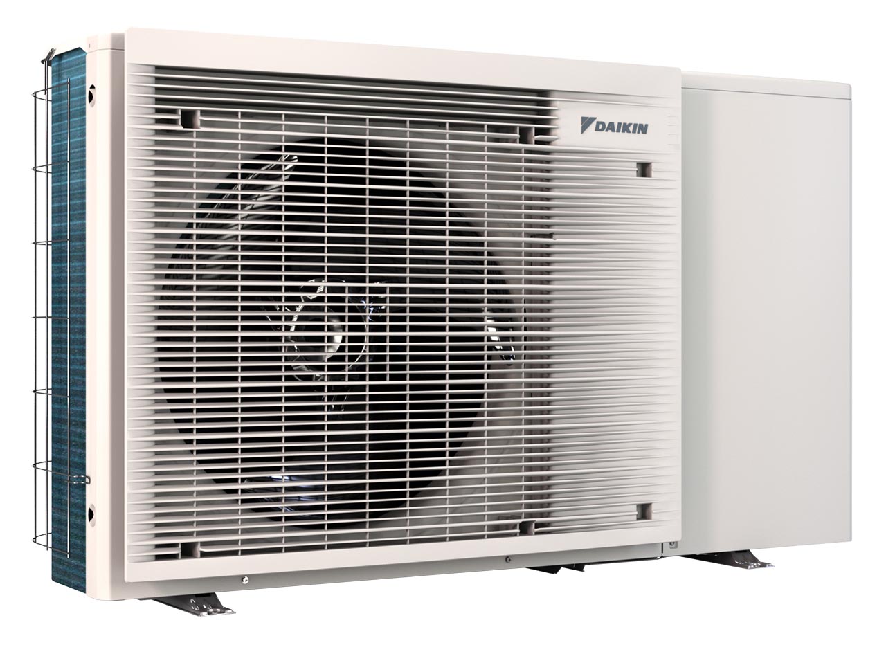Daikin EBLA04E3V3 monoblokinio šilumos siurblio vaizdas iš kairės